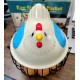 Round Metal Egg Collecting Basket Vintage Style Countertop Storage Container Holder Fruit Bin