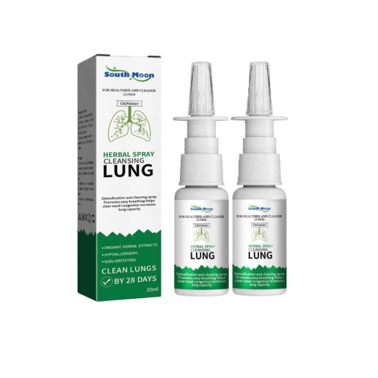 ফুসফুস পরিষ্কার করার নাকের হারবাল স্প্রে 2PC ফুসফুস পরিষ্কার করার নাকের হারবাল স্প্রে 2PC